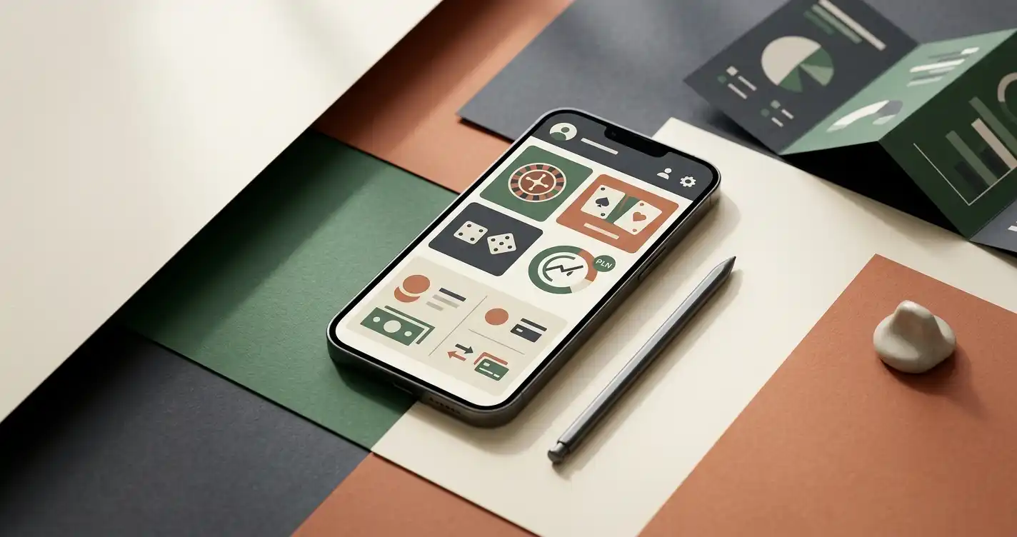 Analityczna ilustracja korzystania z kasyna online na telefonie z kontekstem PLN